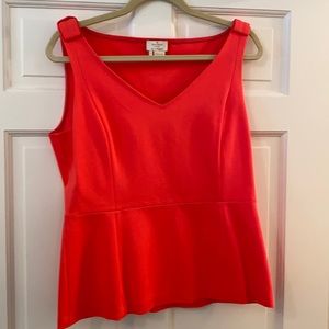 Kate Spade Hot Pink Peplum top